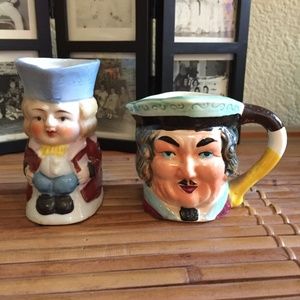 ❤️2 for $10 Two vintage hand painted Toby mugs
